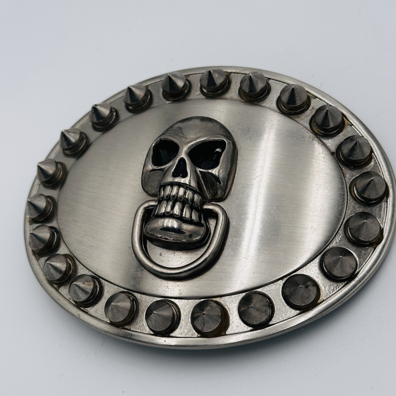 Skeleton Buckle Studded Grunge Gothic Rock Belt Buckle