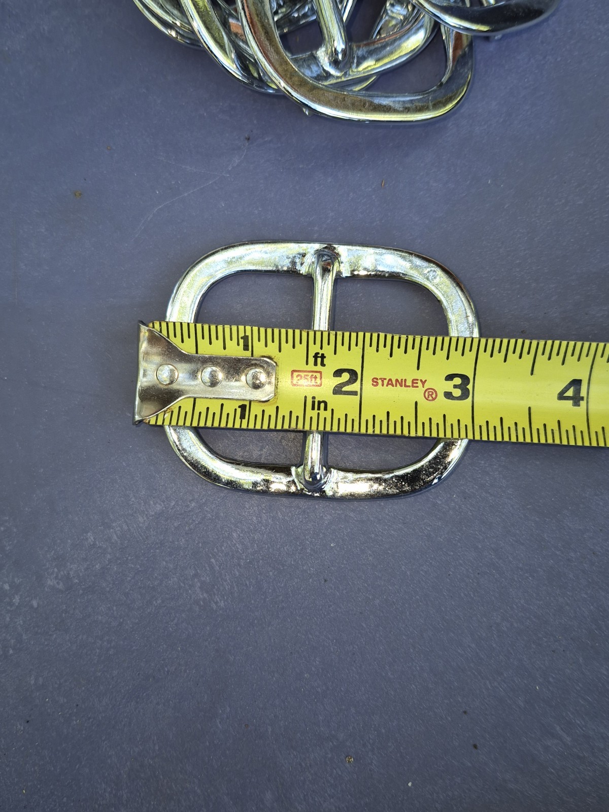 Lot of 21 (x9)CHROME FINISH & (x12)SOLID BRASS BELT BUCKLES FITS 1 »-1.25 »Belt