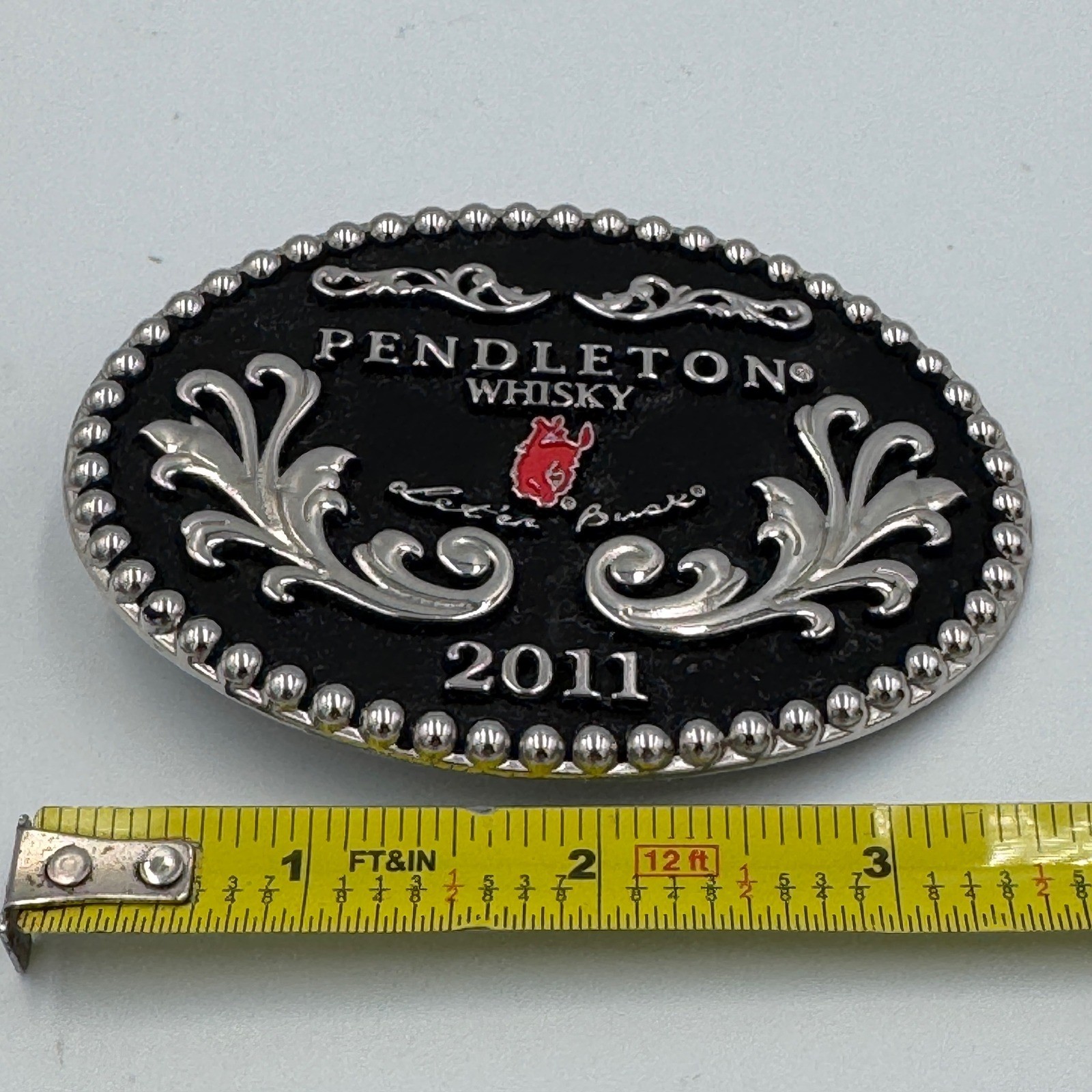 Montana Silversmiths Pendleton Whisky 2011 Let&rsquo;er Buck Western Belt Buckle
