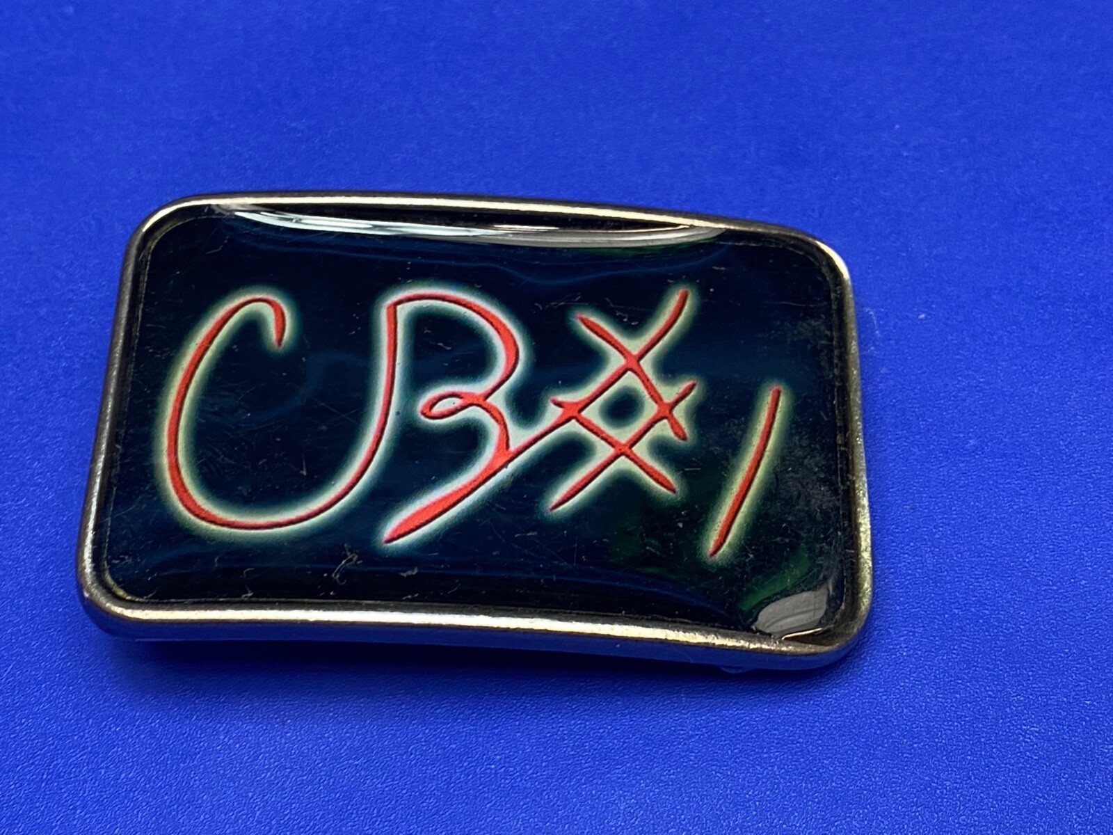 Cb1 Cb #1 Black And Red Color Belt Buckle By La Chik – Canada