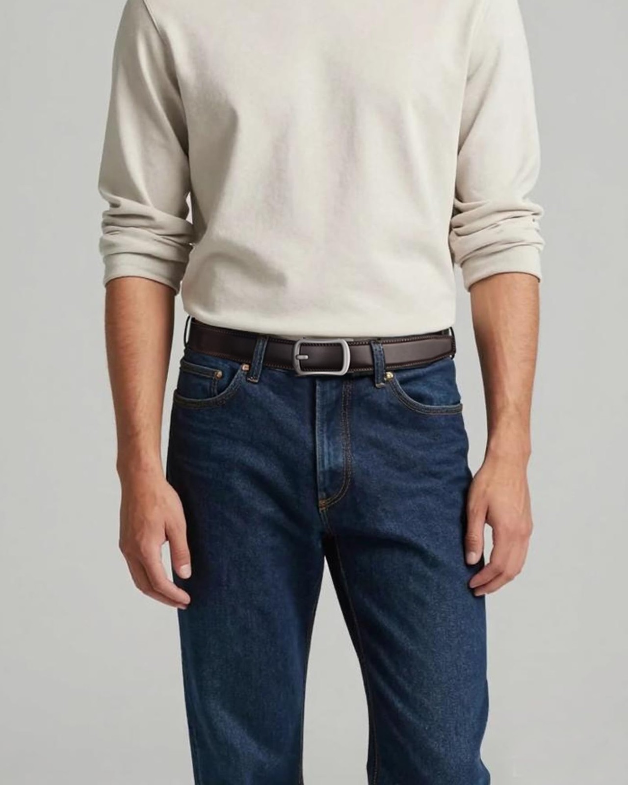 VANNANBA 28 »-34 » Waist (41.34 » Belt Length), Coffee / Dark Brown