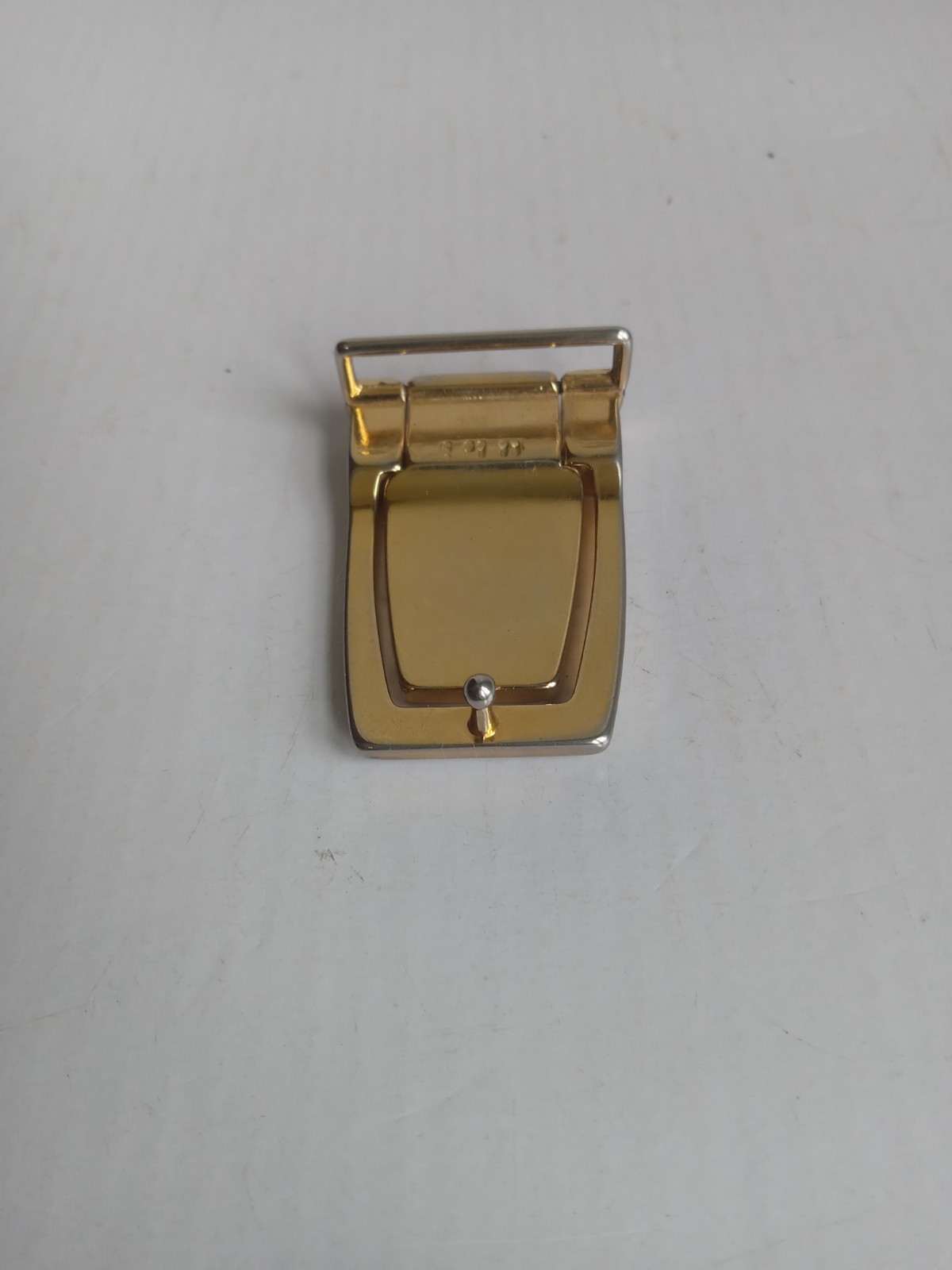 Rare 70s Ferrari Men&rsquo;s Metal Autogrip Belt Buckle Gold Black Red Car Geometric