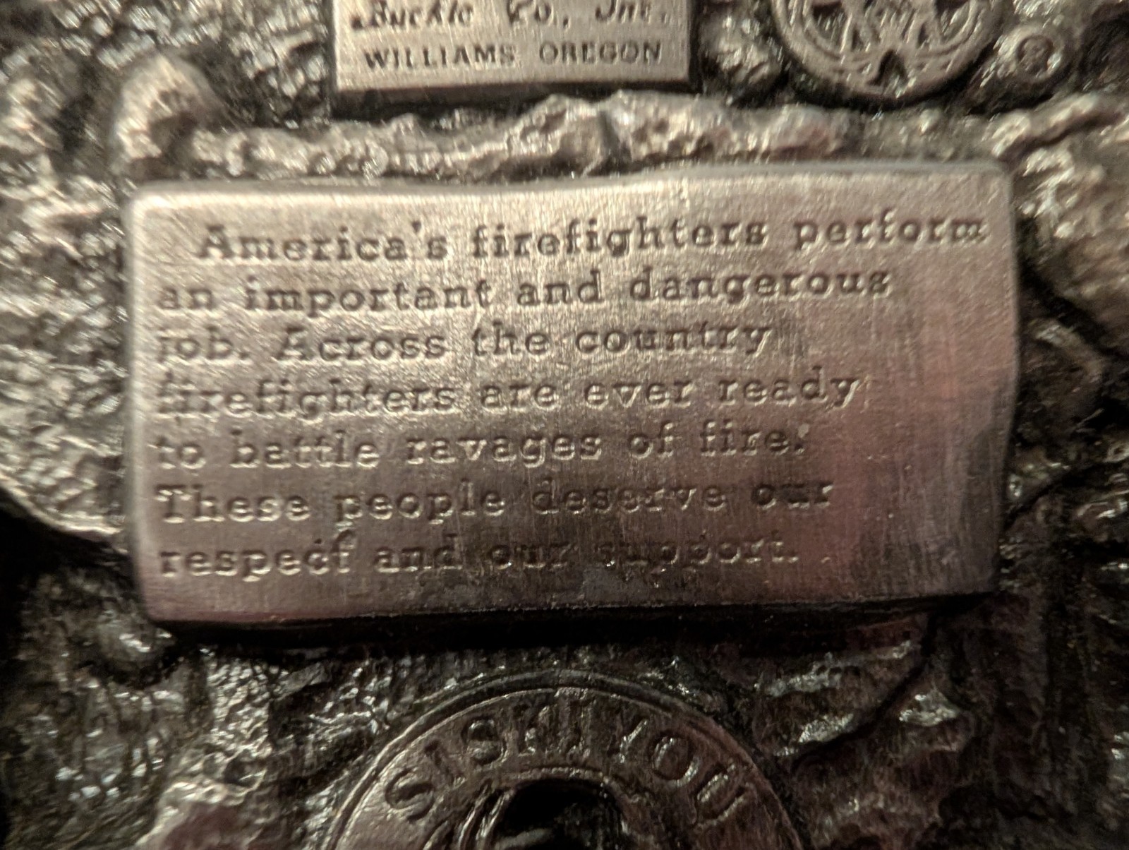 America&rsquo;s Firefighters, Ever Ready, Ever Willing Belt Buckle/Siskiyou Buckle Co.