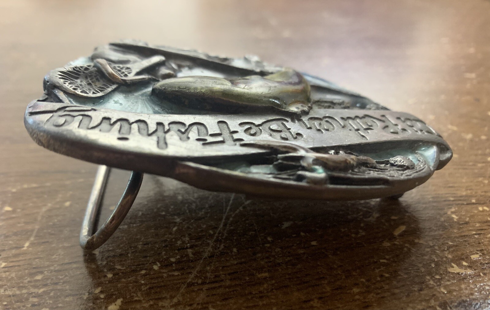 I&rsquo;d Rather Be Fishing Belt Buckle, Siskiyou Buckle Co Inc, Williams Oregon