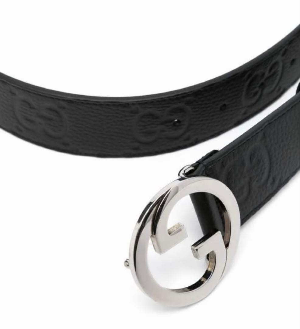 GUCCI Pre-Owned Joe Wide Leather Belt
