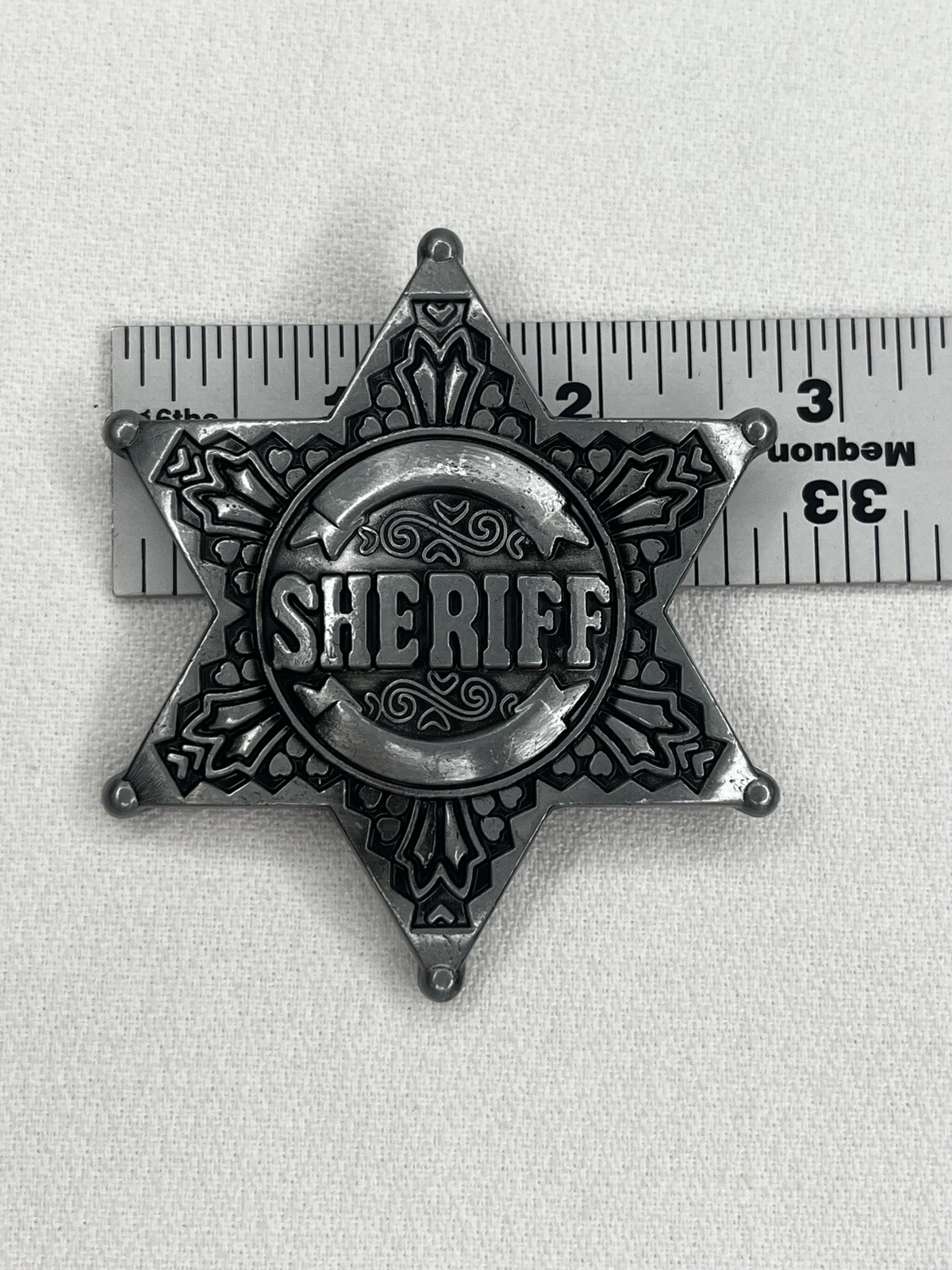 Sheriff Belt Buckle Western Cowboy