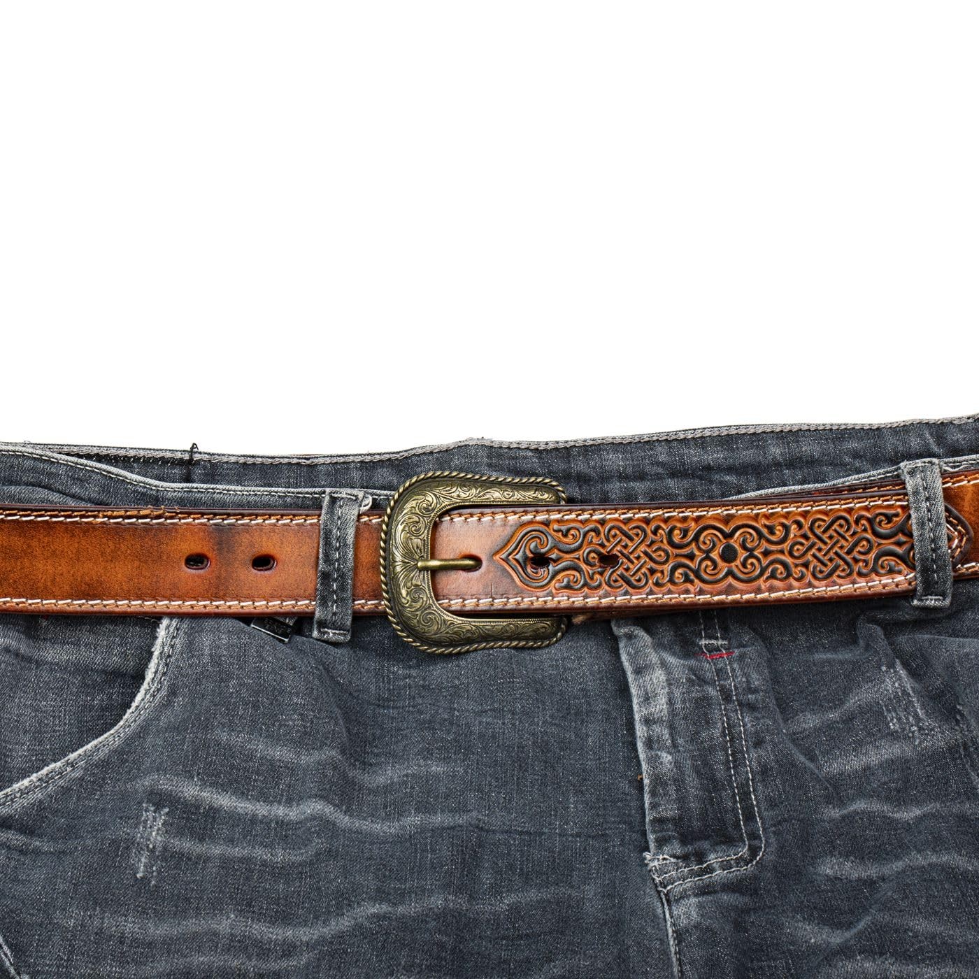 JINBAOSHU 1.5&Prime;(40mm) Belt Buckle Western Cowboy Men 1.5&Prime;(38MM-40MM), Bronze
