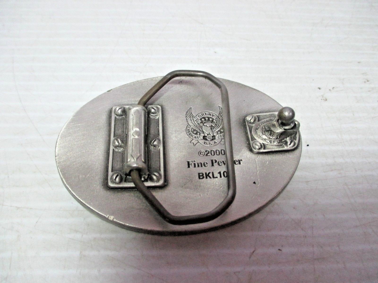 PEWTER BELT BUCKLE – BATMAN Logo Great American Products USA 2000 BKL100
