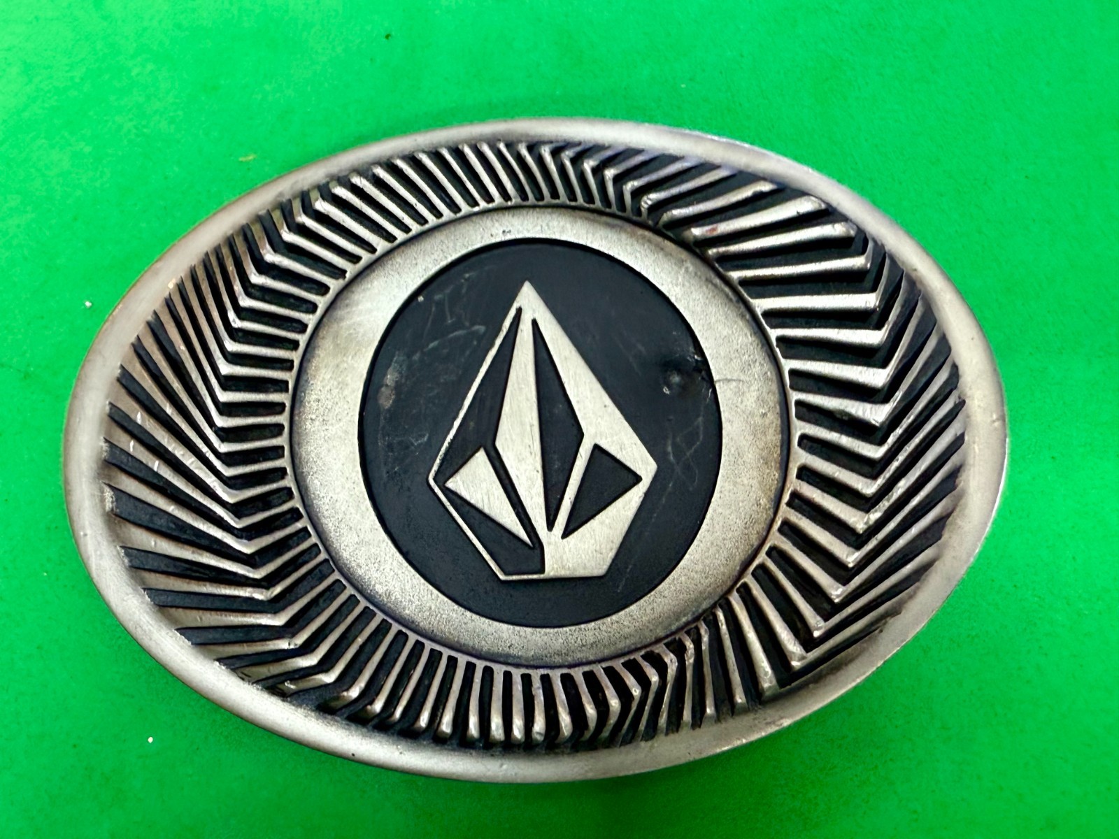 VOLCOM Apparel Company Diamond Logo 90&rsquo;s Metal Cast Original Promo Belt Buckle