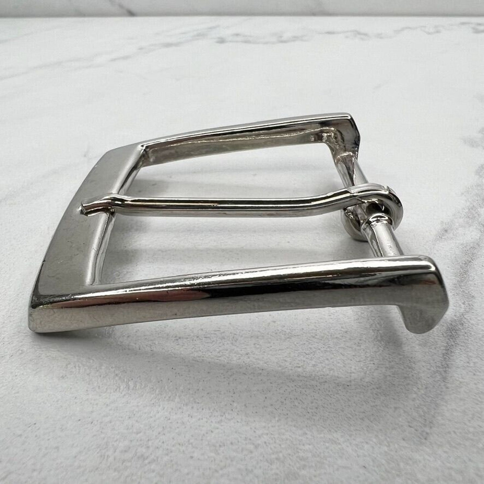 Silver Tone Simple Basic Belt Buckle