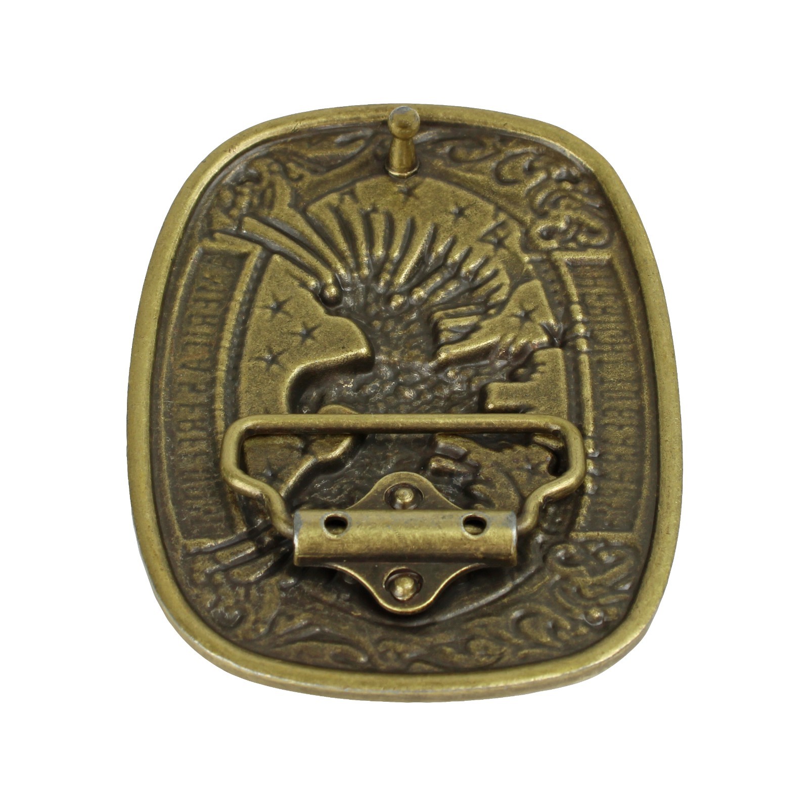 America&rsquo;s Freedom 2nd Amendment Eagle Belt Buckle Antique Bronze Fits 1.5&Prime; Belts