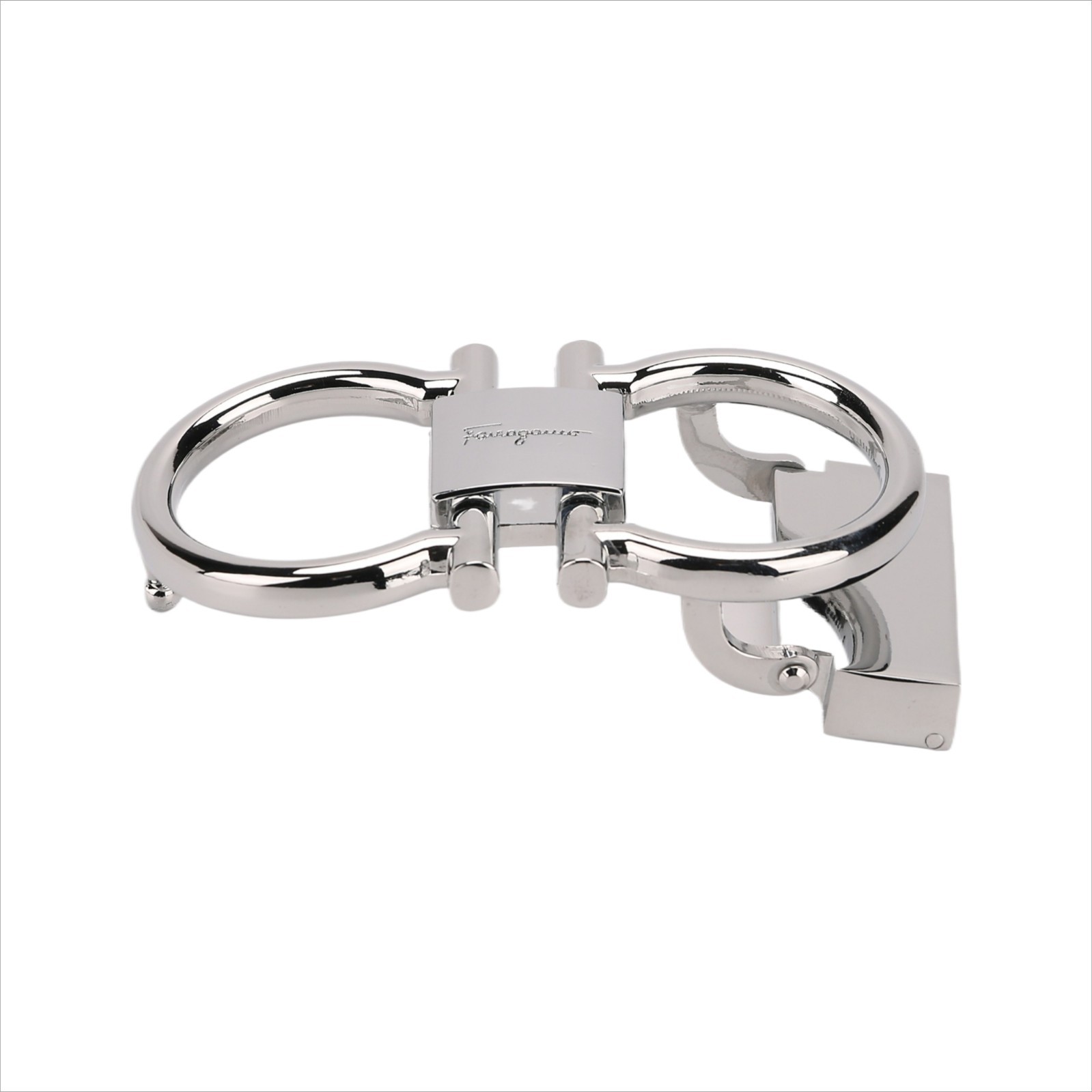 Salvatore Ferragamo Alloy Horseshoe Buckle for 34-35mm leather strap Silver