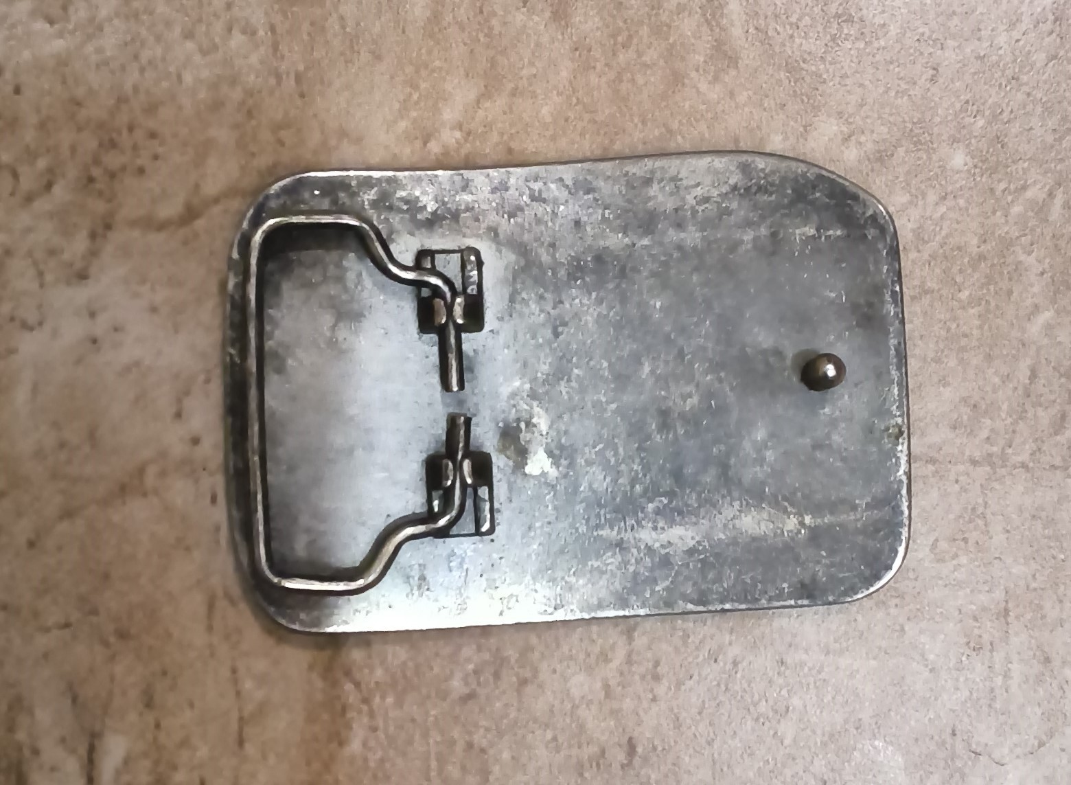 Vintage Men&rsquo;s Levi Strauss & Co Jeans Logo Belt Buckle Silver Metal
