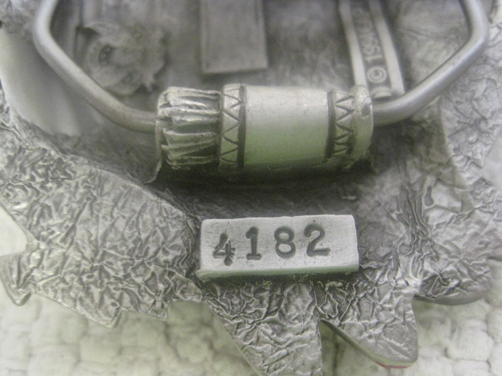 1994 The Great American Buckle Co Buffalo Head #4182 Belt Buckle 3 1/2&Prime; x 2 3/4&Prime;