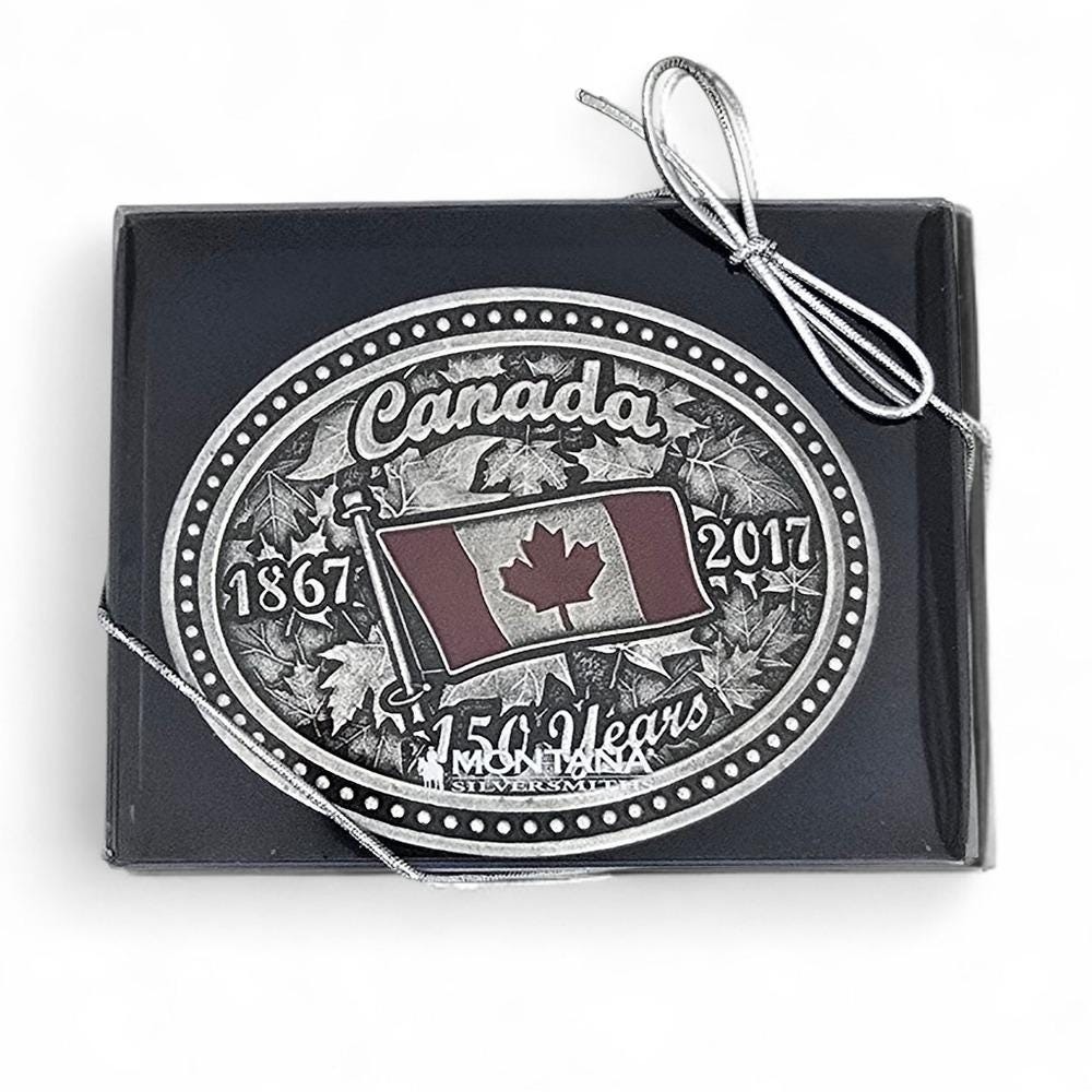 Montana Silversmiths Canada Canadian Pride Commemoratice Belt Buckle NIB NEW