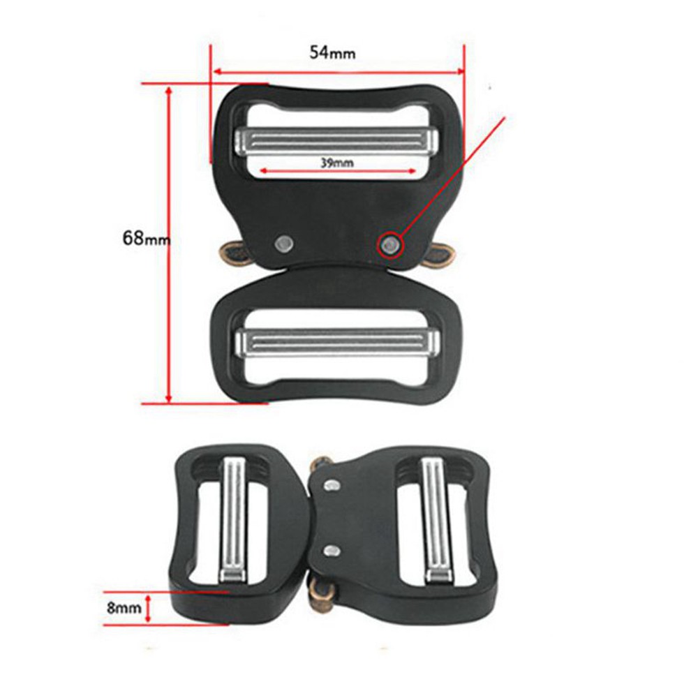 38mm Quick Release Dual Adjustable No Sew Duty Belt Buckle Tactical Belt Buckles