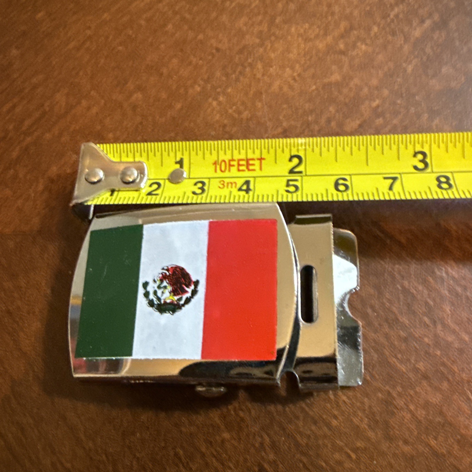 Mexican Flag WEB BELT METAL BUCKLE MILITARY