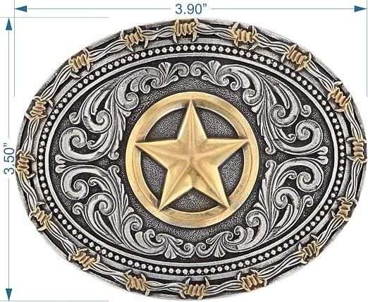 Montana Silversmiths Western Belt Buckle Attitude Texas Star A530