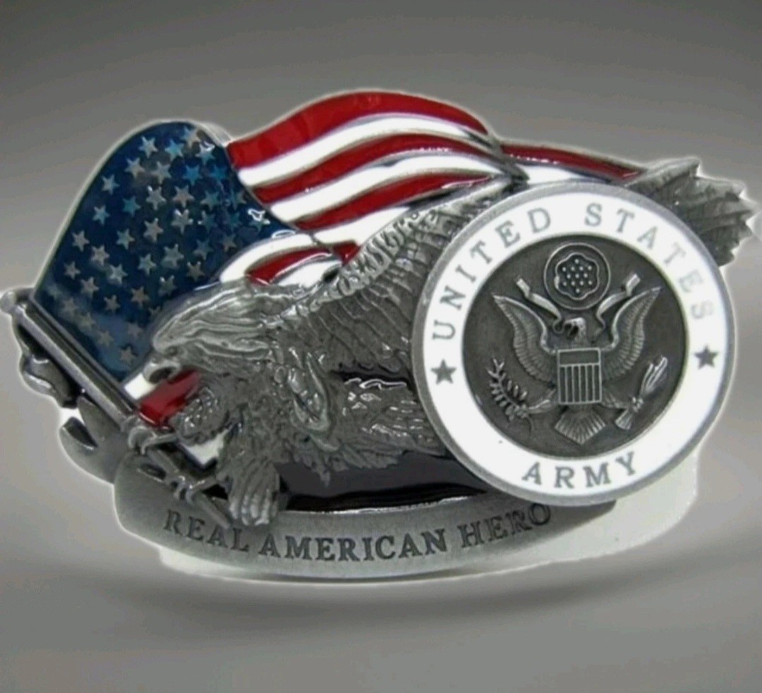 United States Army Eagle American Belt Buckle military Armed Forces Unisex