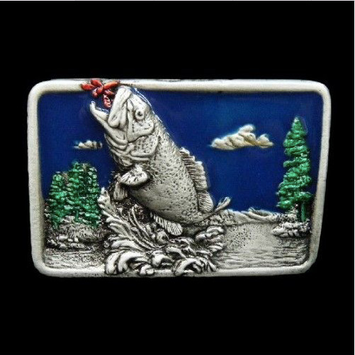 Sports Fishing Fish Belt Buckles Fishermen&rsquo;s Cool Sport Buckle