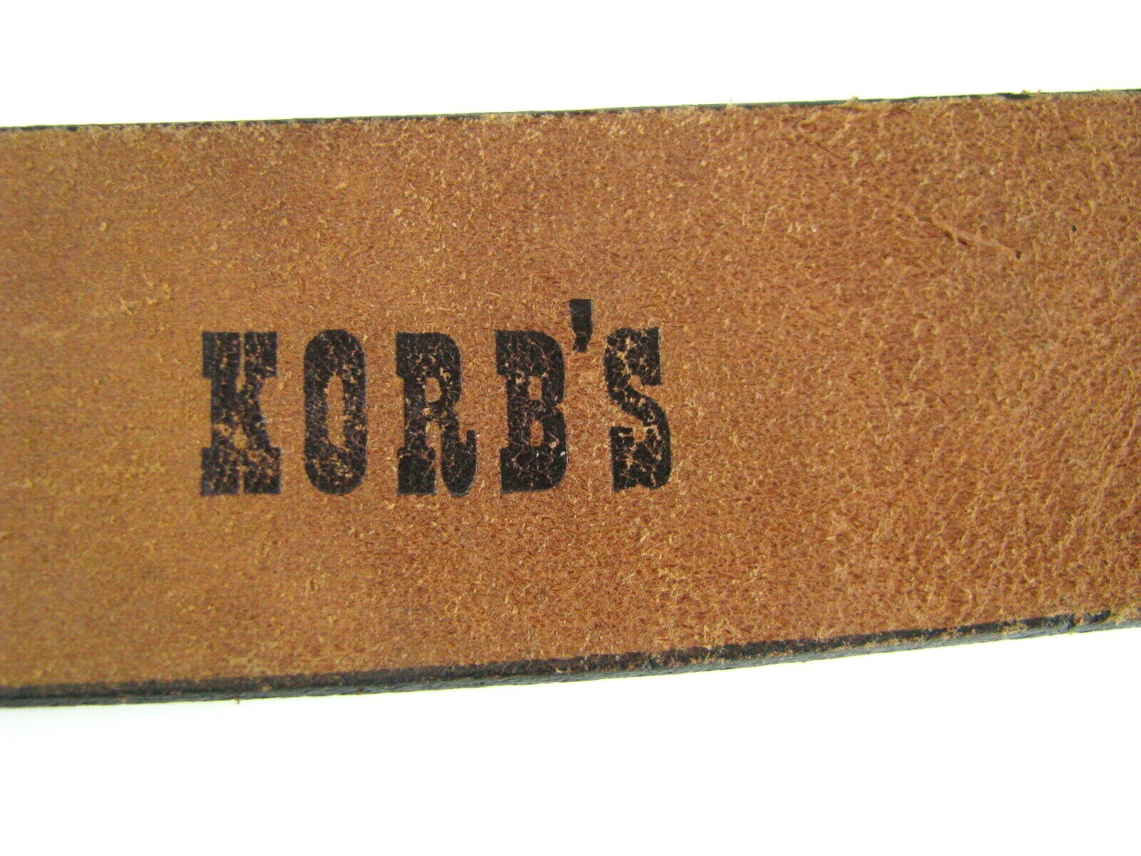 NRA GOLDEN EAGLES 20 Years MEN&rsquo;S Brass Belt Buckle On Rare Korb&rsquo;s Cowhide Belt