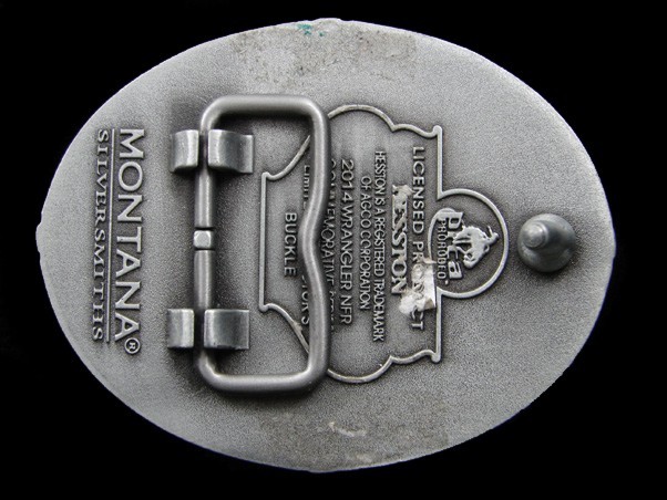 RK03101 REALLY NICE 2014 **NATIONAL FINALS RODEO** HESSTON YOUTH BELT BUCKLE