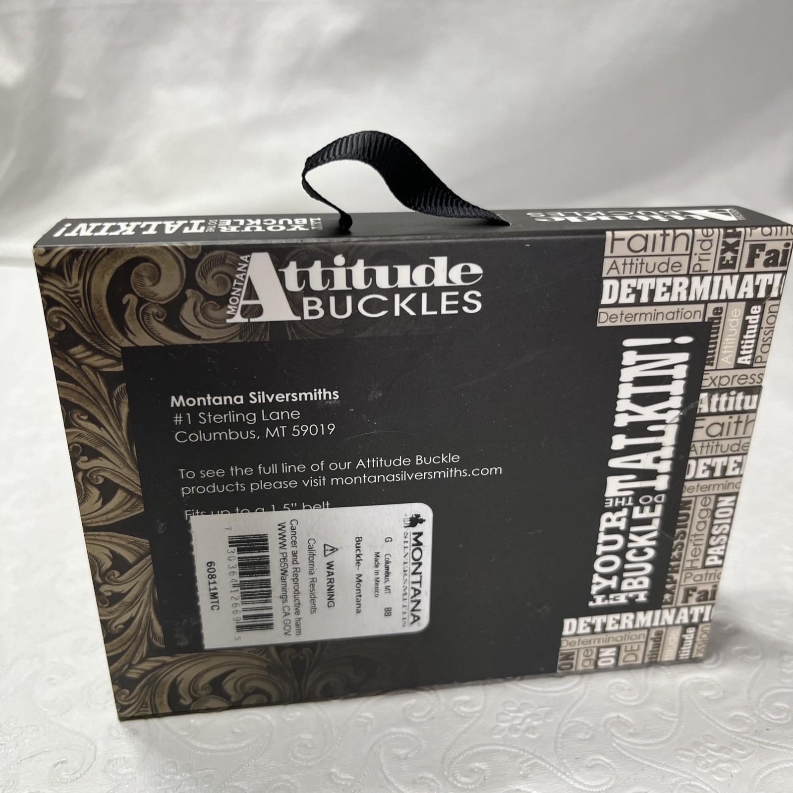 Montana Silversmiths Attitude Buckles Montana State New Unopened Box 1.5 in Belt