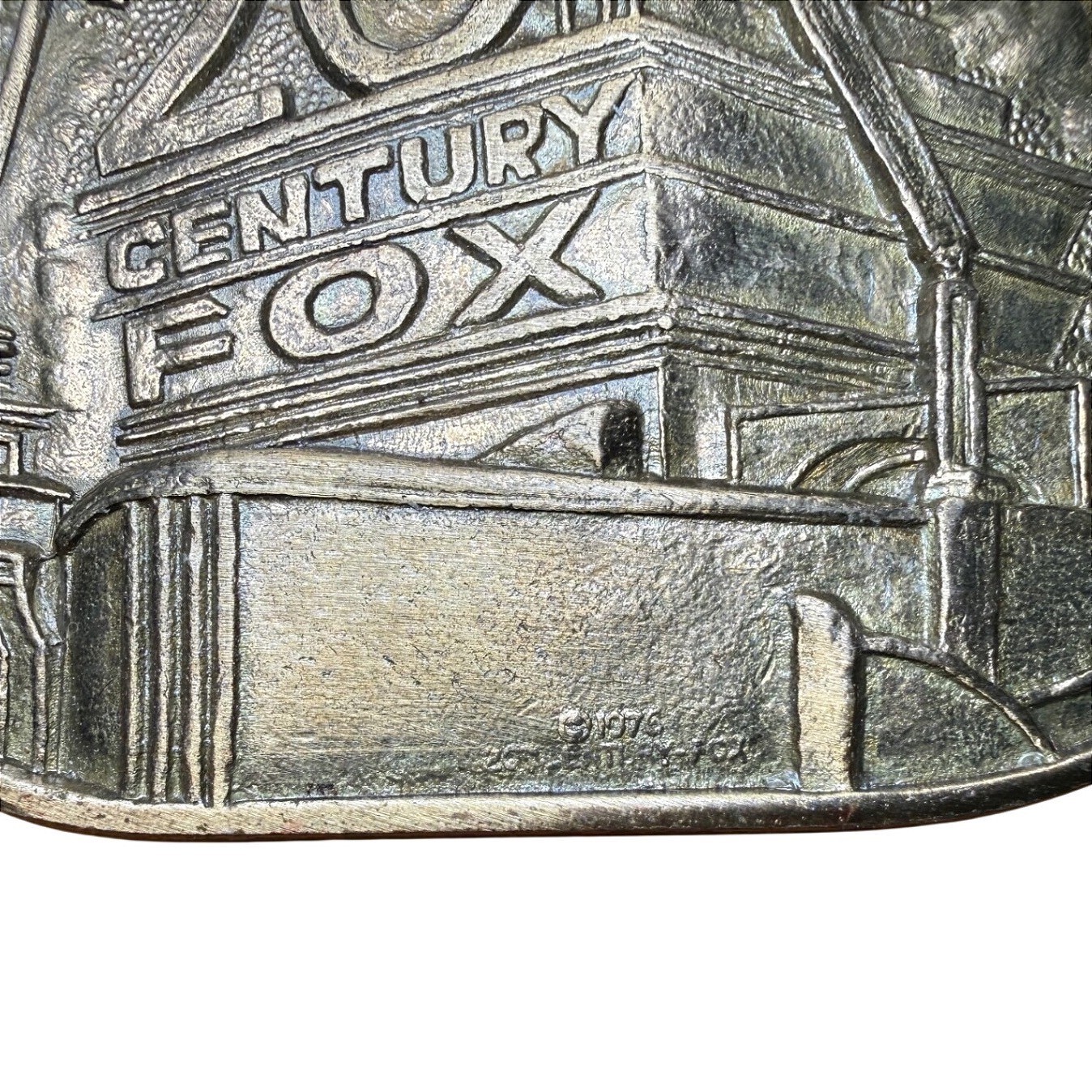 20th Century Fox 1976 Vintage Solid Brass Belt Buckle BTS Made in USA 1978