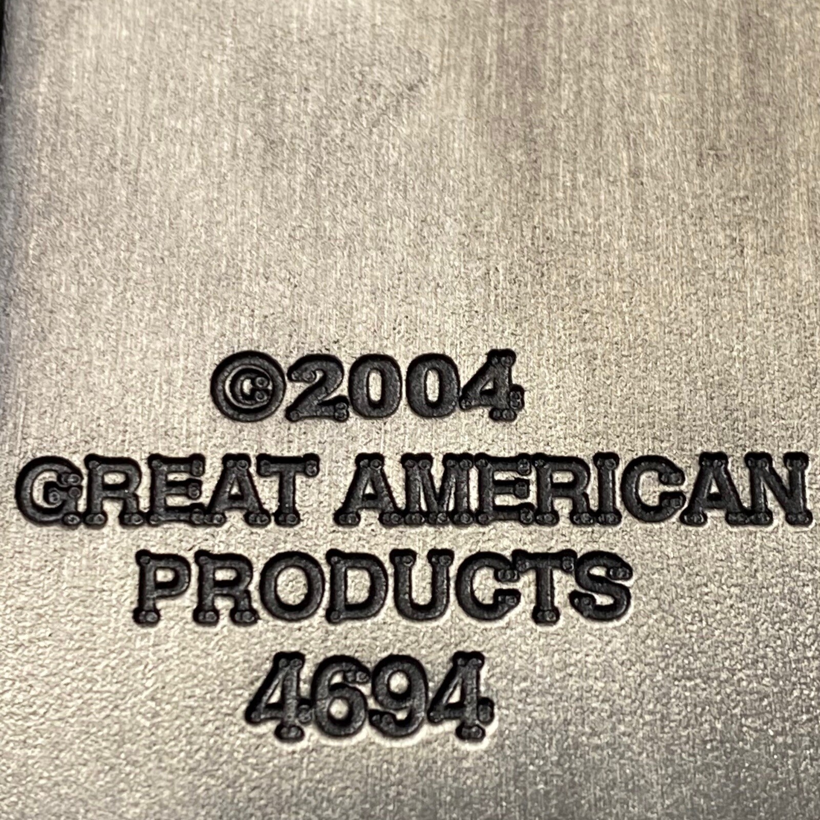 Great American Products Black and White Patterned Belt Buckle SKA PUNK 2004