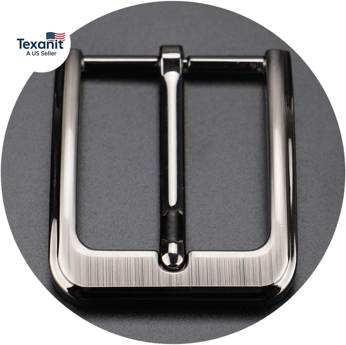 1.5 Inches (38-40 Mm) Belt Buckle Single Prong Square Replacement Buckle for Men