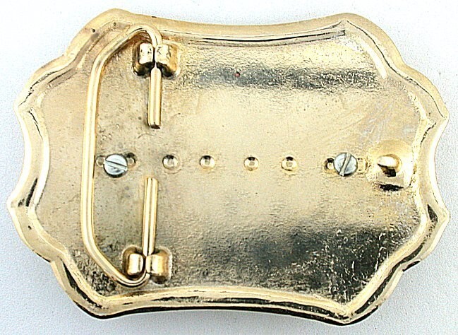 1922 Peace Silver Dollar Gold Color Western 3 7/10 Inch Belt Buckle EBS2047