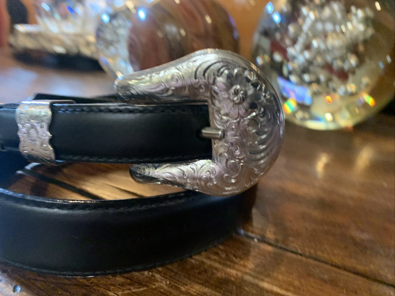 James Reid style XLWage Sterling Silver overlay Belt buckle set 29-31-✅