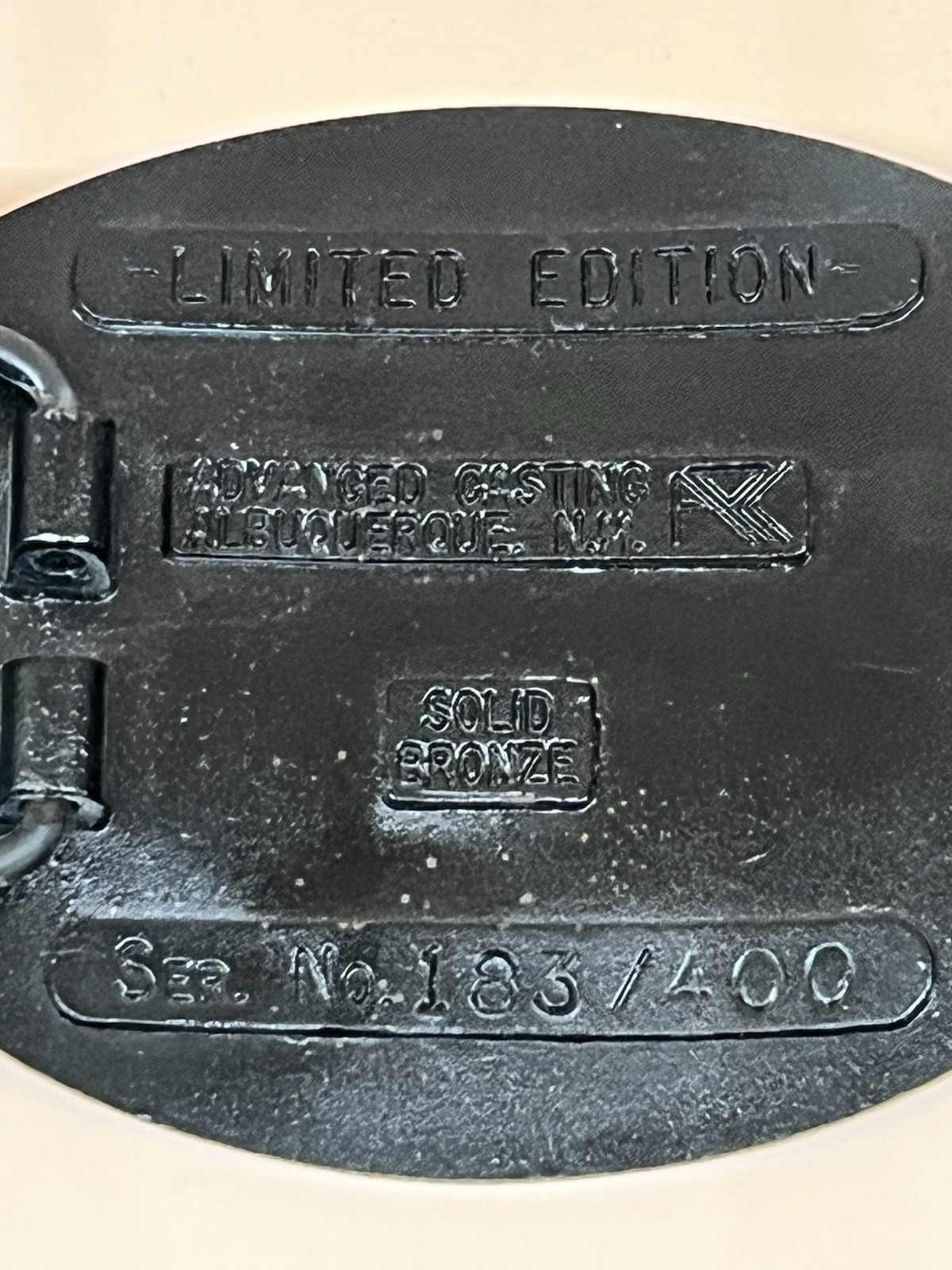 Cobre Tire Belt Buckle 10 Year Limited Ed 183/400 Solid Bronze Advanced Casting