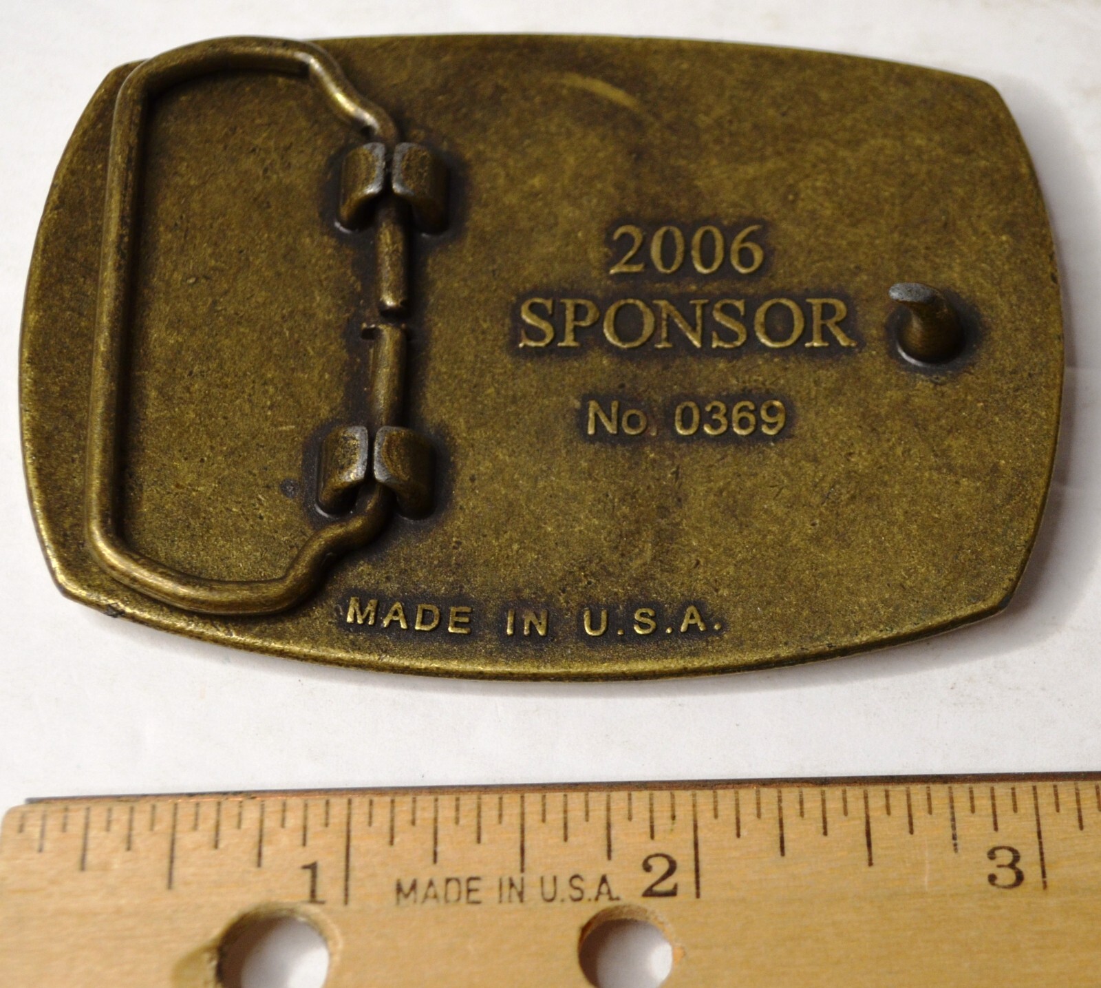 THE AMERICAN VETERANS DISABLED FOR LIFE MEMORIAL 2006 METAL BELT BUCKLE