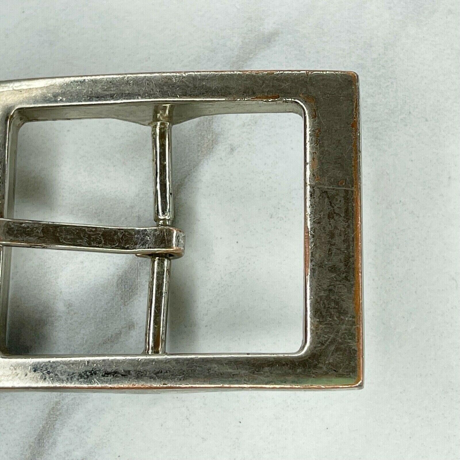 Silver Tone Simple Basic Roller Belt Buckle