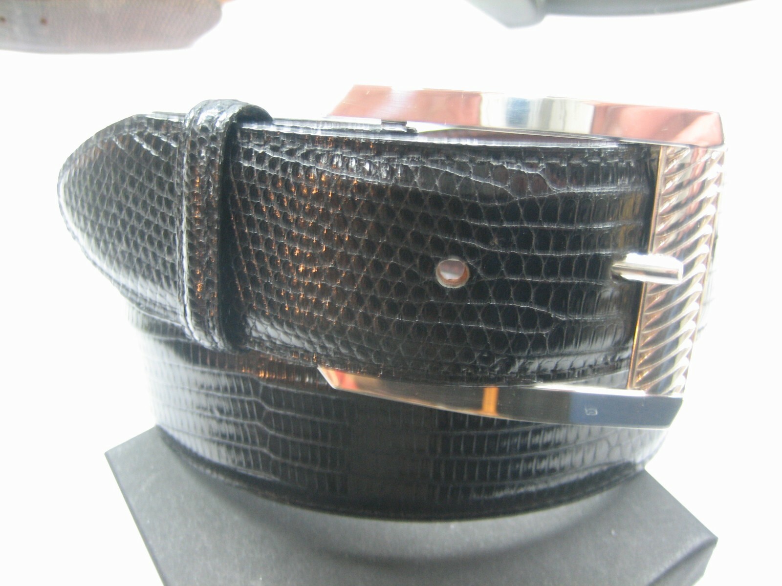 STERLING SILVER 925 BUCKLE AVAILABLE FOR 1&Prime; 1-1/8&Prime; 1-1/4&Prime; 1-3/8&Prime; 1-1/2&Prime; BELTS