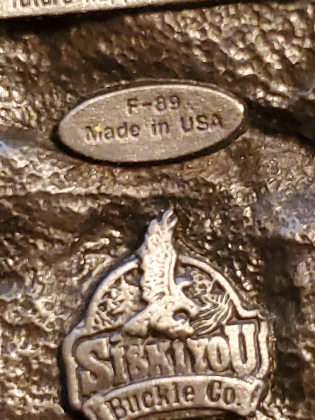 1990 Communications Worker Belt Buckle Occupational Lineman Siskiyou Pewter
