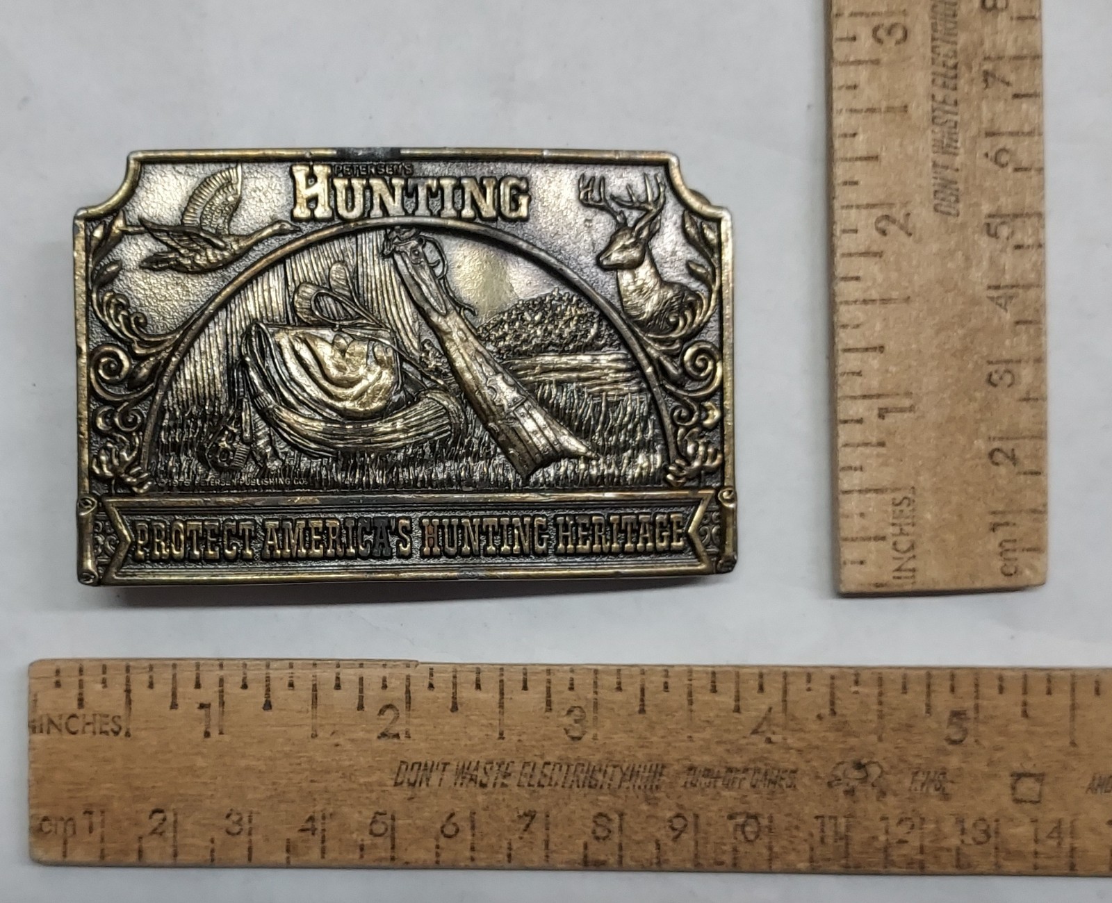 PETERSEN&rsquo;S HUNTING – PROTECT AMERICA&rsquo;S HUNTING HERITAGE – BUCKLE – listing #8993