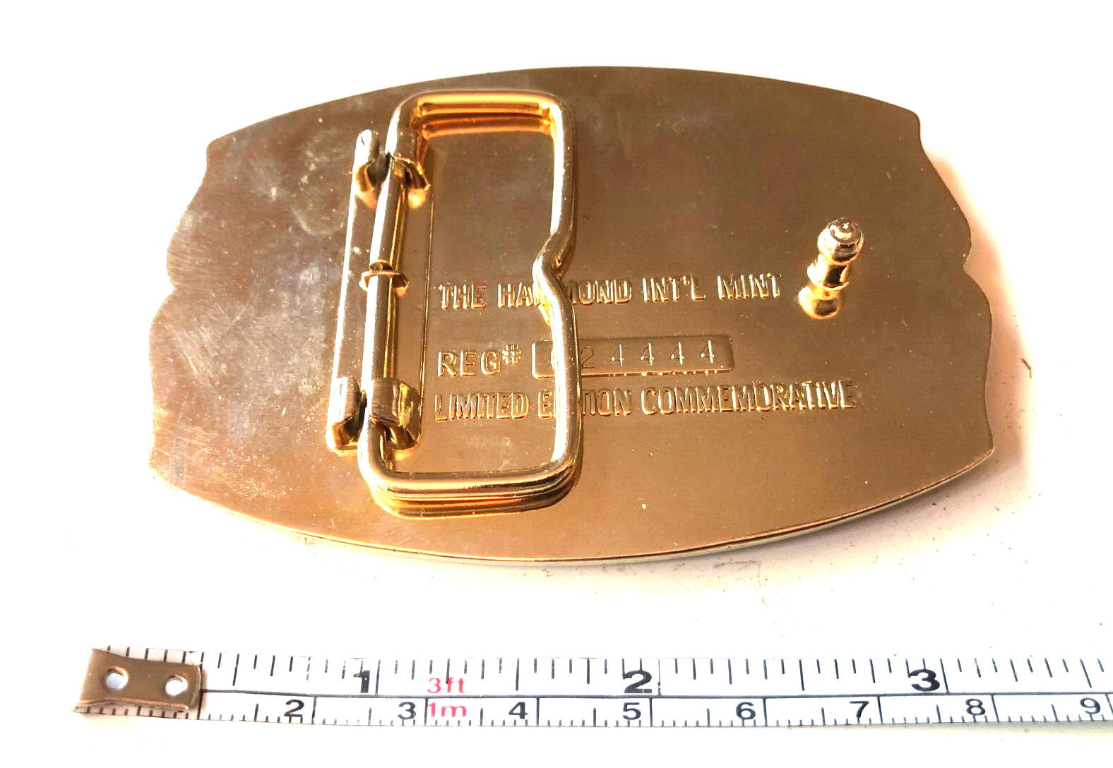 Vintage America USA Statue of Liberty France Belt Buckle