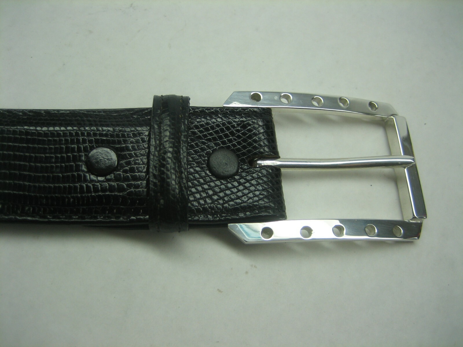 STERLING SILVER 925 BUCKLE AVAILABLE FOR 1&Prime; 1-1/8&Prime; 1-1/4&Prime; 1-3/8&Prime; 1-1/2&Prime; BELTS