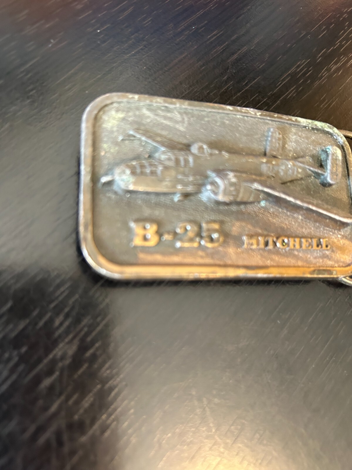 Vintage Collectible B-25 Mitchell Buckle Connection Collector Metal Belt Buckle