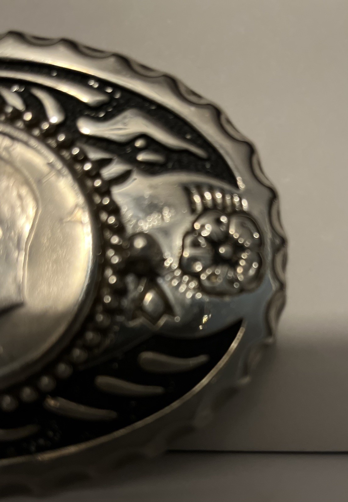 Vintage Western Eisenhower Liberty Dollar Belt Buckle 1971
