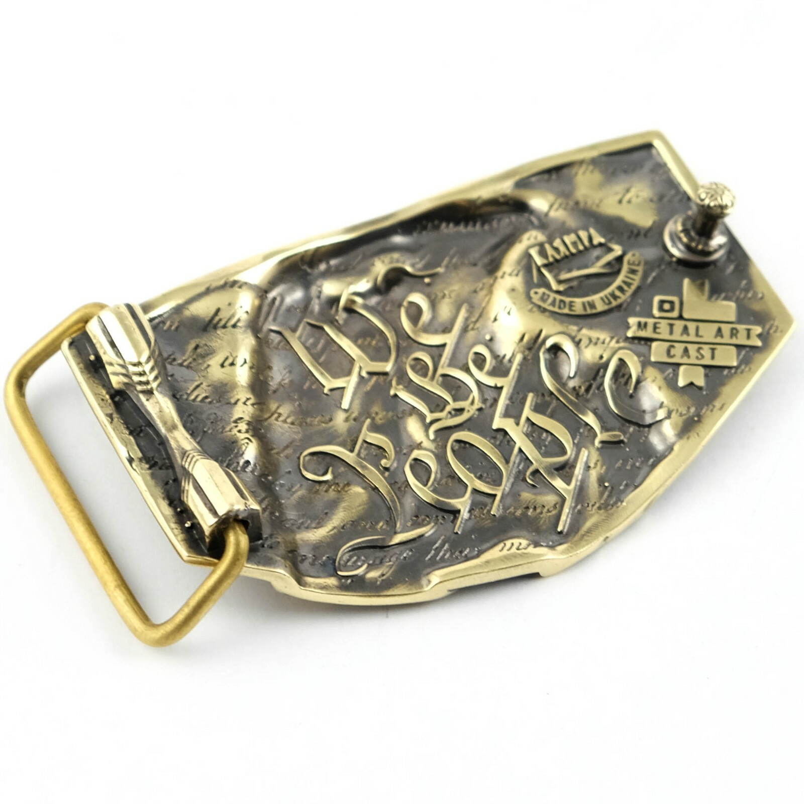 Bald eagle belt buckle, bird of prey solid brass belt buckle for men and women