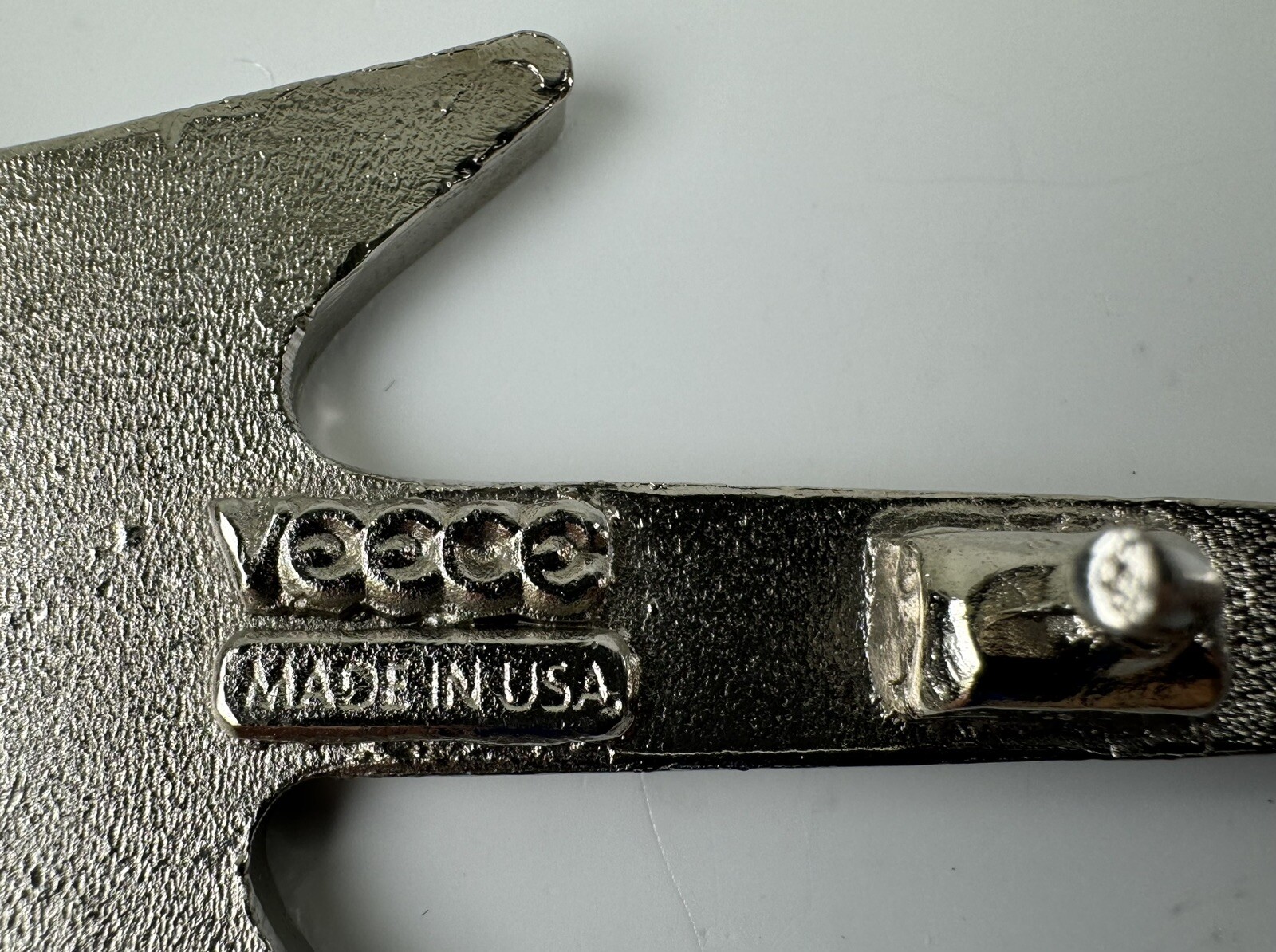 Vintage Electric Guitar Belt Buckle VEECE USA Music Instrument Black Buckle