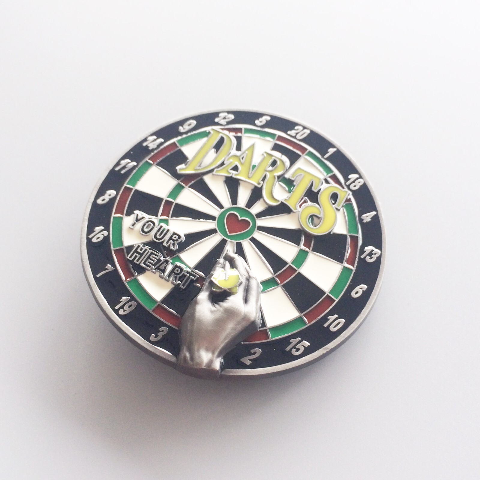 Vintage Style Bar Darts Dart Board Sport Belt Buckle Boucle de ceinture