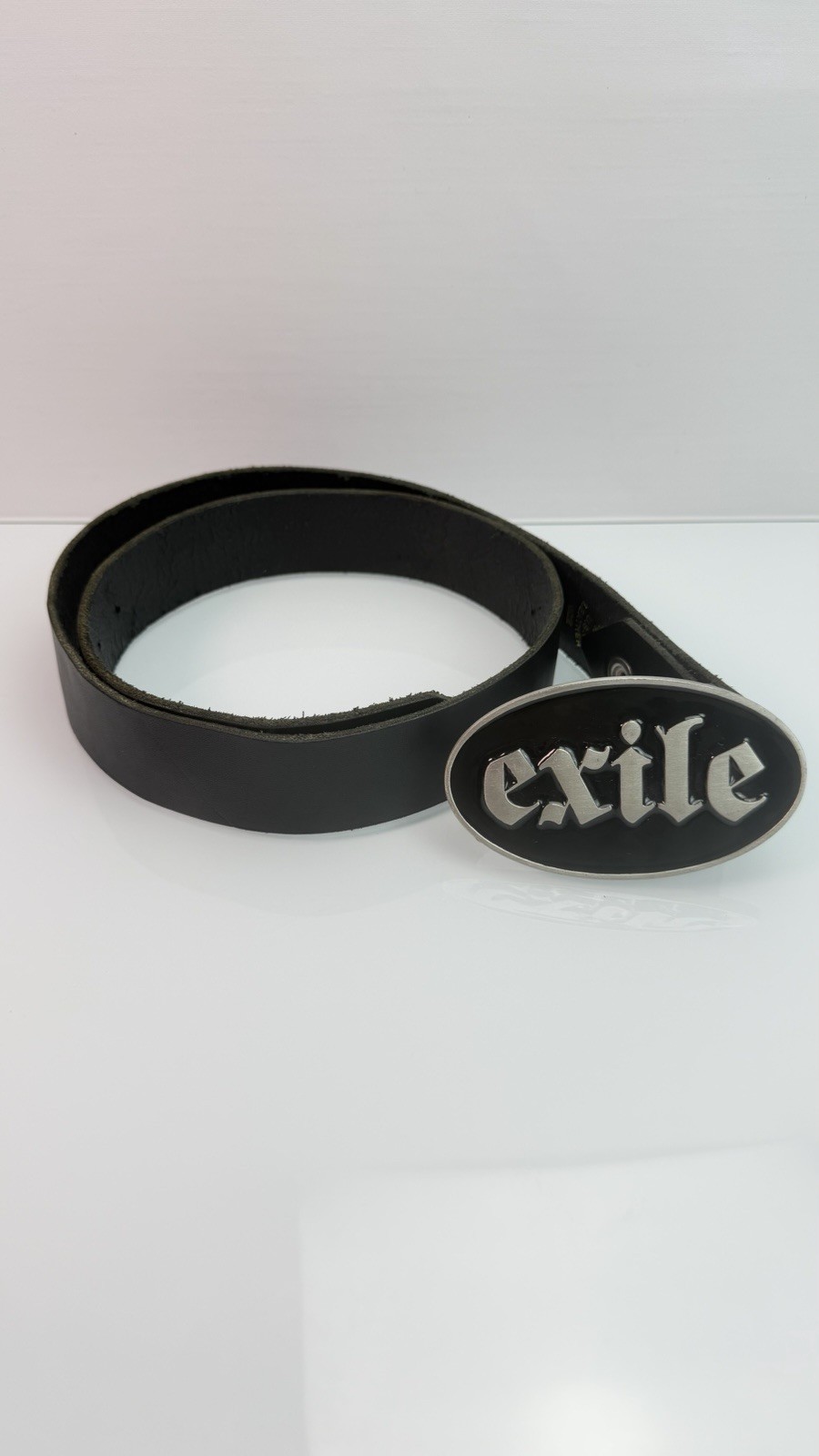 2006 EXILE CYCLES Black Metal Belt And Bottle Opener Size 36