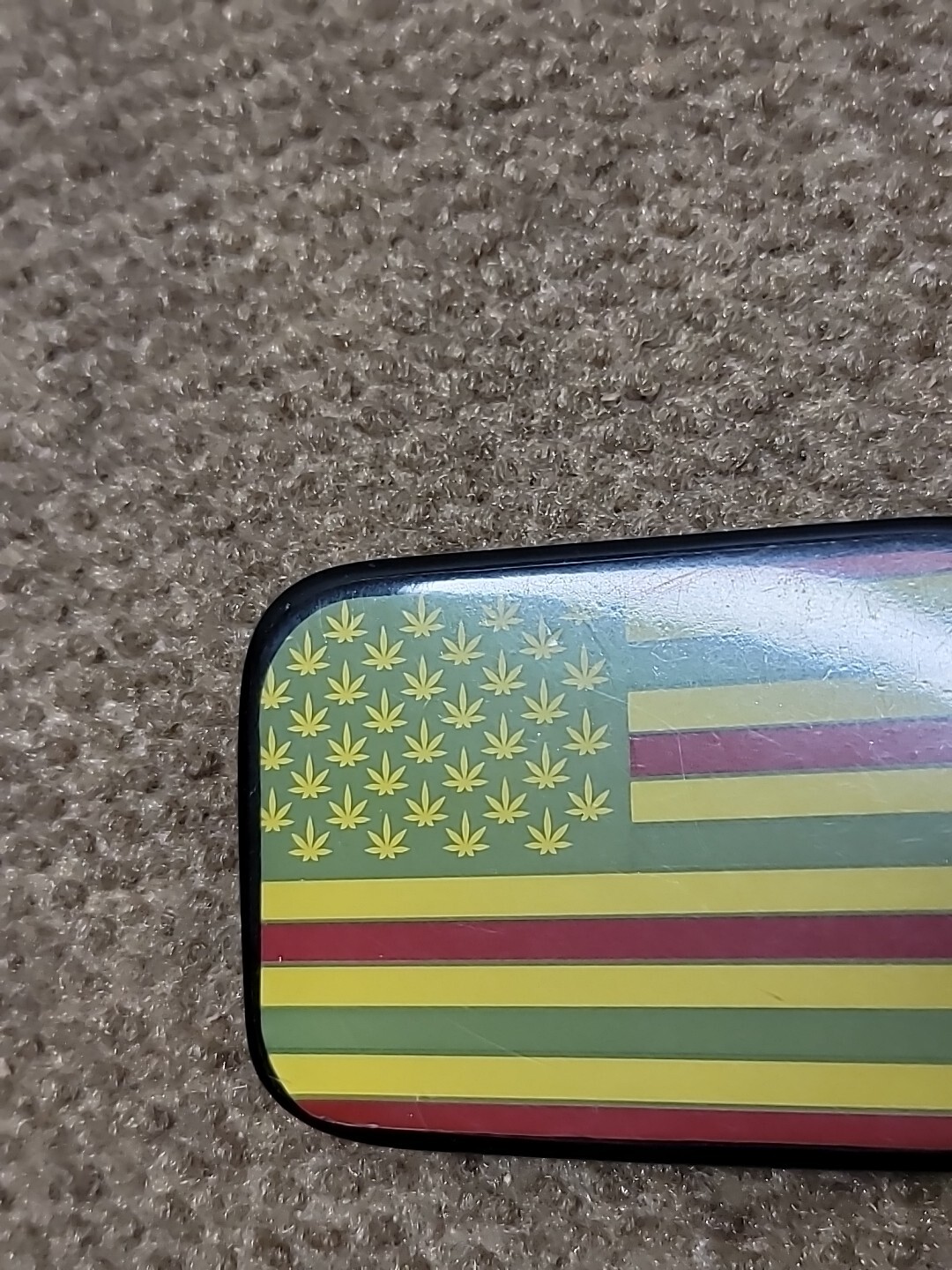 Cannabis Flag Belt Buckle Bob Marley Weed Style
