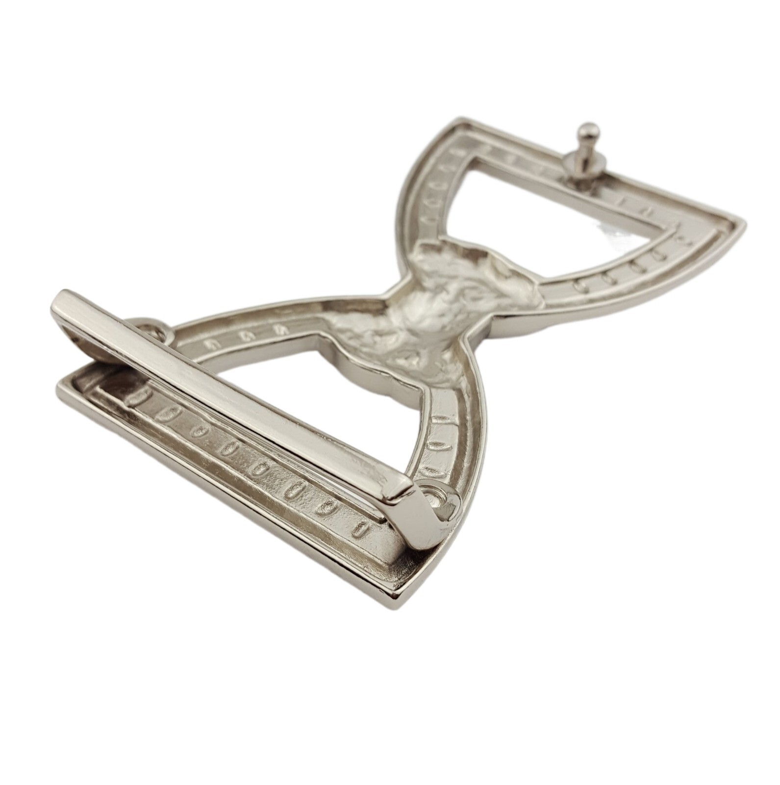 On Sale: Shiny Silver Crystal Bow Tie Belt Buckle