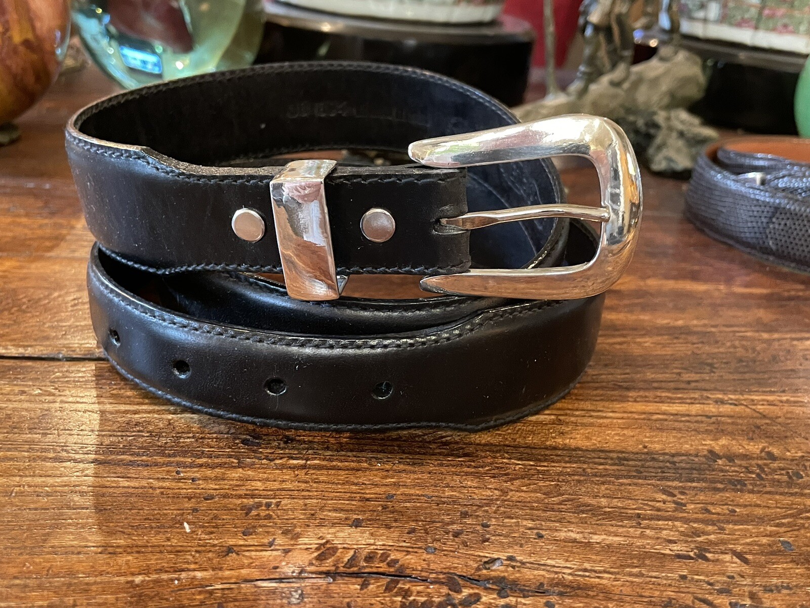 Douglas Magnus James Reid Dgn Sterling Silver Belt Buckle NuBelt 37-38”✅