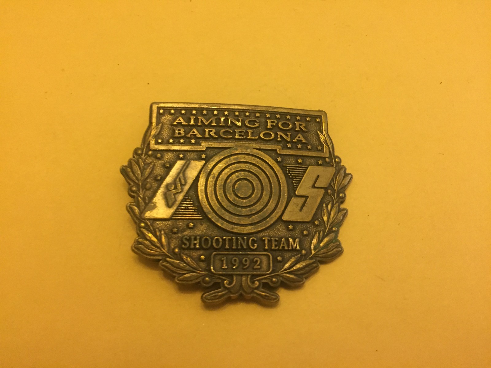 AIMING FOR BARCELONA SHOOTING TEAM 1992 BELT BUCKLE BX-BB1